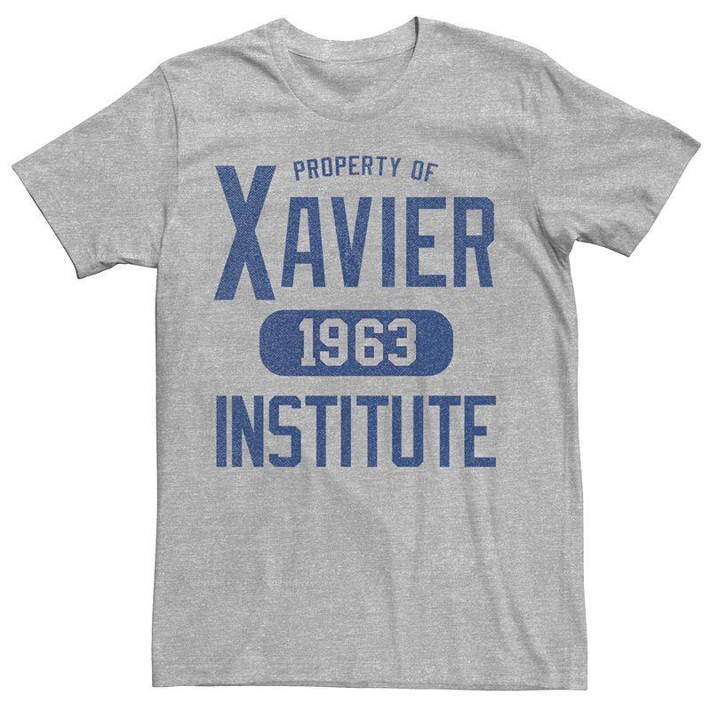 Men's Marvel X-Men Xavier Institute Varsity Graphic Tee, Size: Small, Athletic Grey Product Image