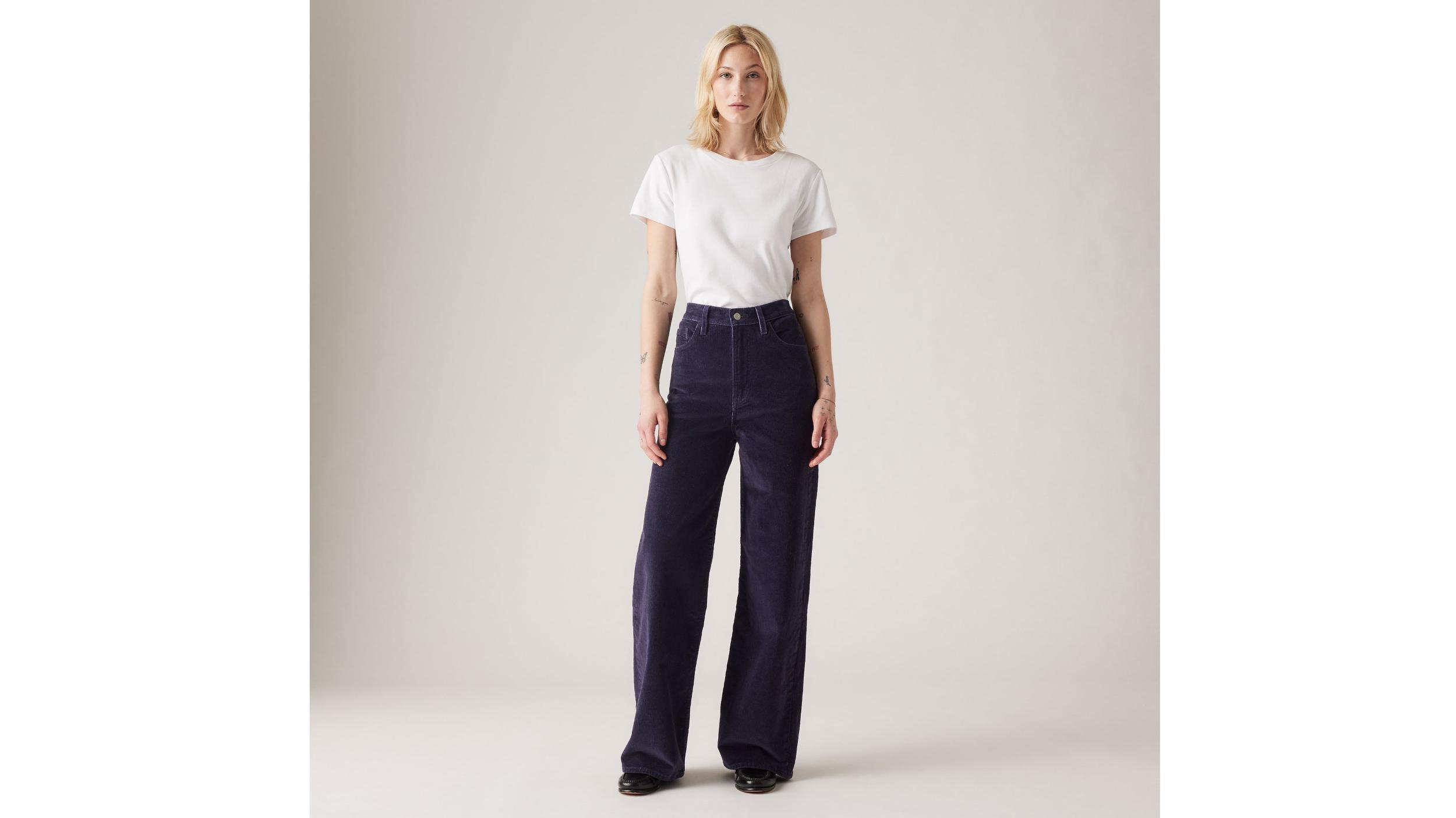 Ribcage Wide Leg Corduroy Women's Jeans Product Image