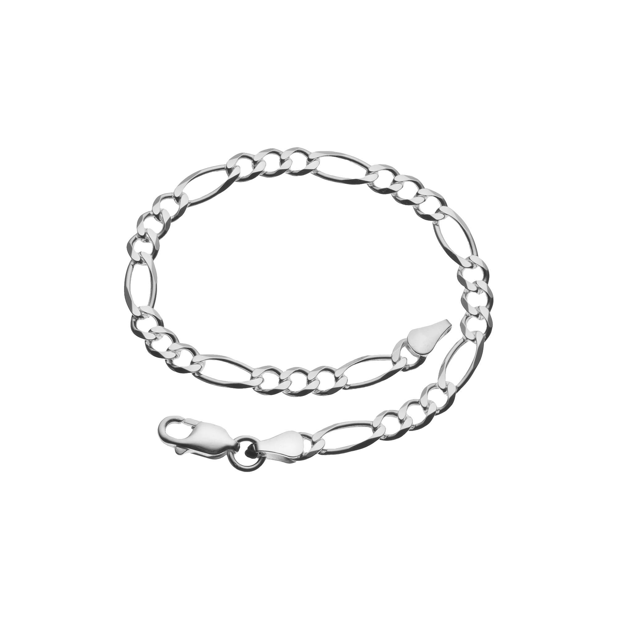 PRIMROSE 8 in. Sterling Silver Figaro Bracelet, Women's, Size: 8", Mutli Product Image