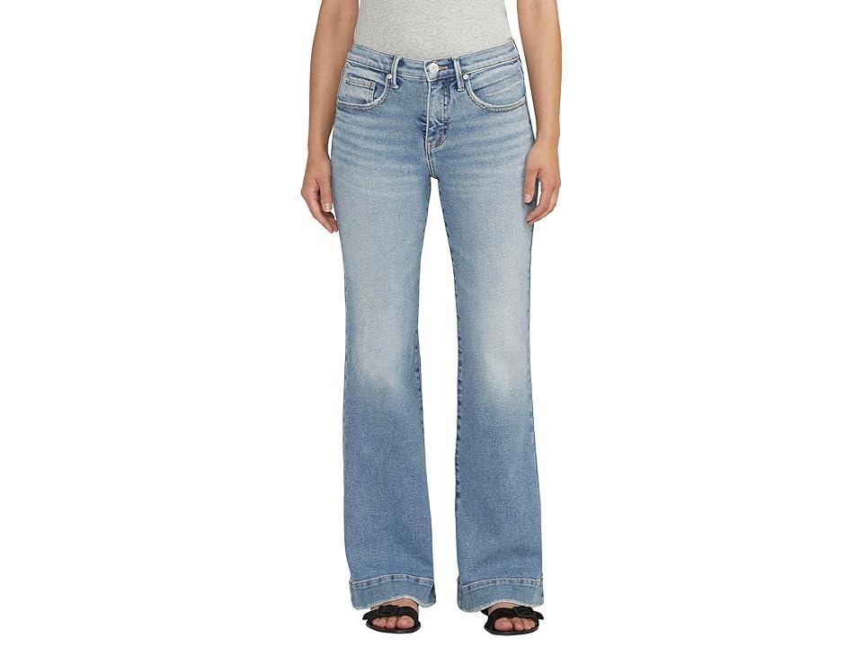 Jag Womens Kait Mid Rise Flare Leg Jeans Product Image