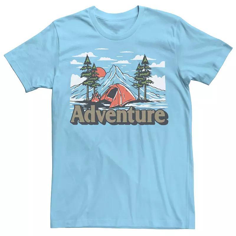 Men's Adventure Camp Time Tee, Size: XXL, Light Blue Product Image