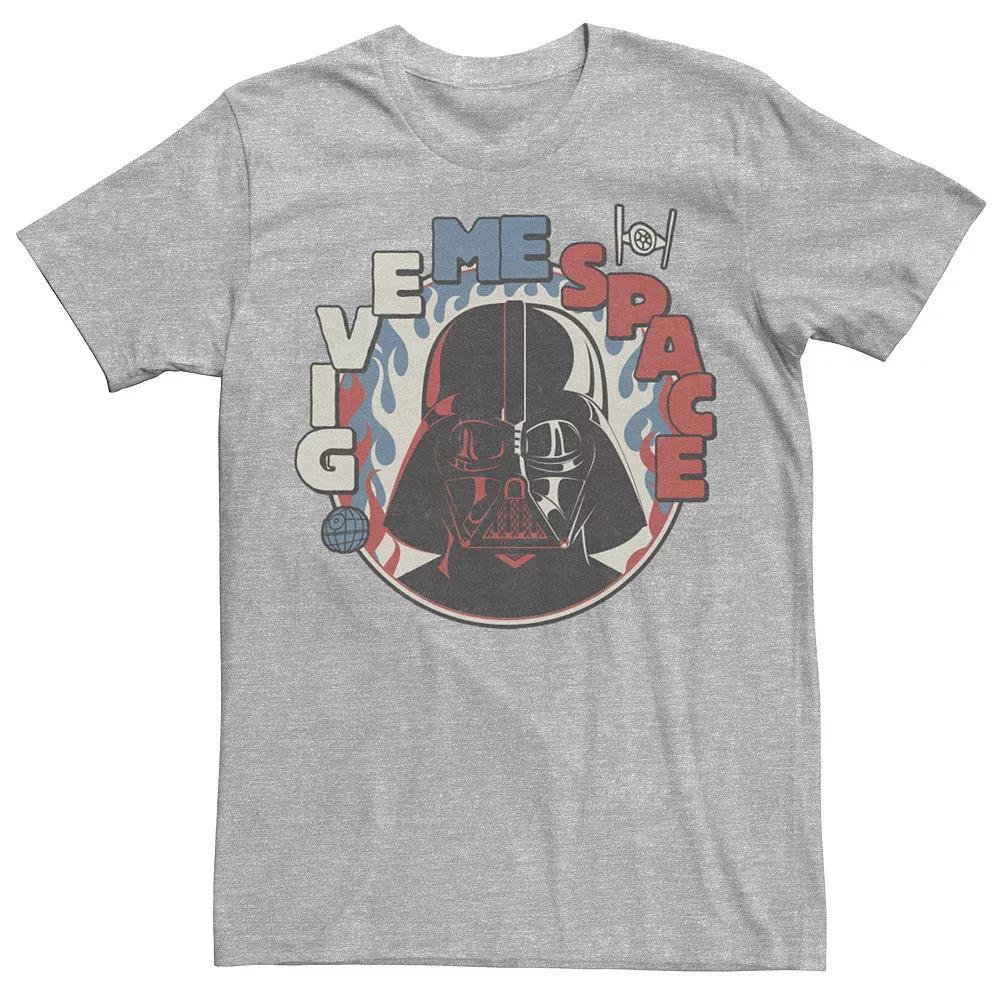 Men's Star Wars Vader Face Give Me Space Tee, Size: Medium, Athletic Grey Product Image