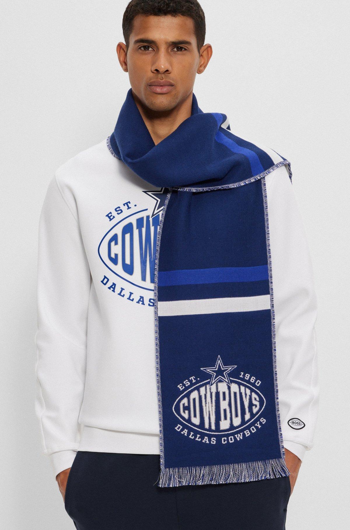 BOSS x NFL logo scarf with Dallas Cowboys branding Product Image