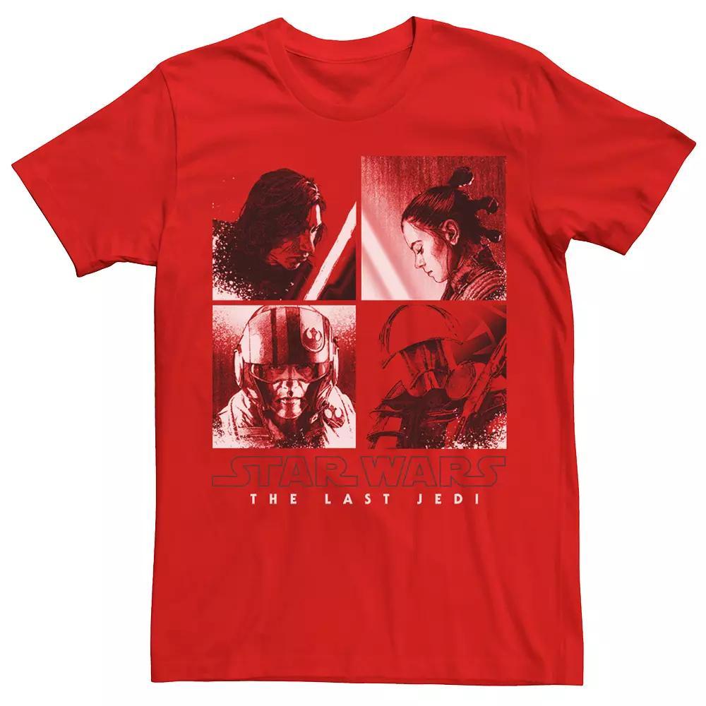 Men's Star Wars The Last Jedi 4-Panel Tonal Tee, Size: XL, Red Product Image