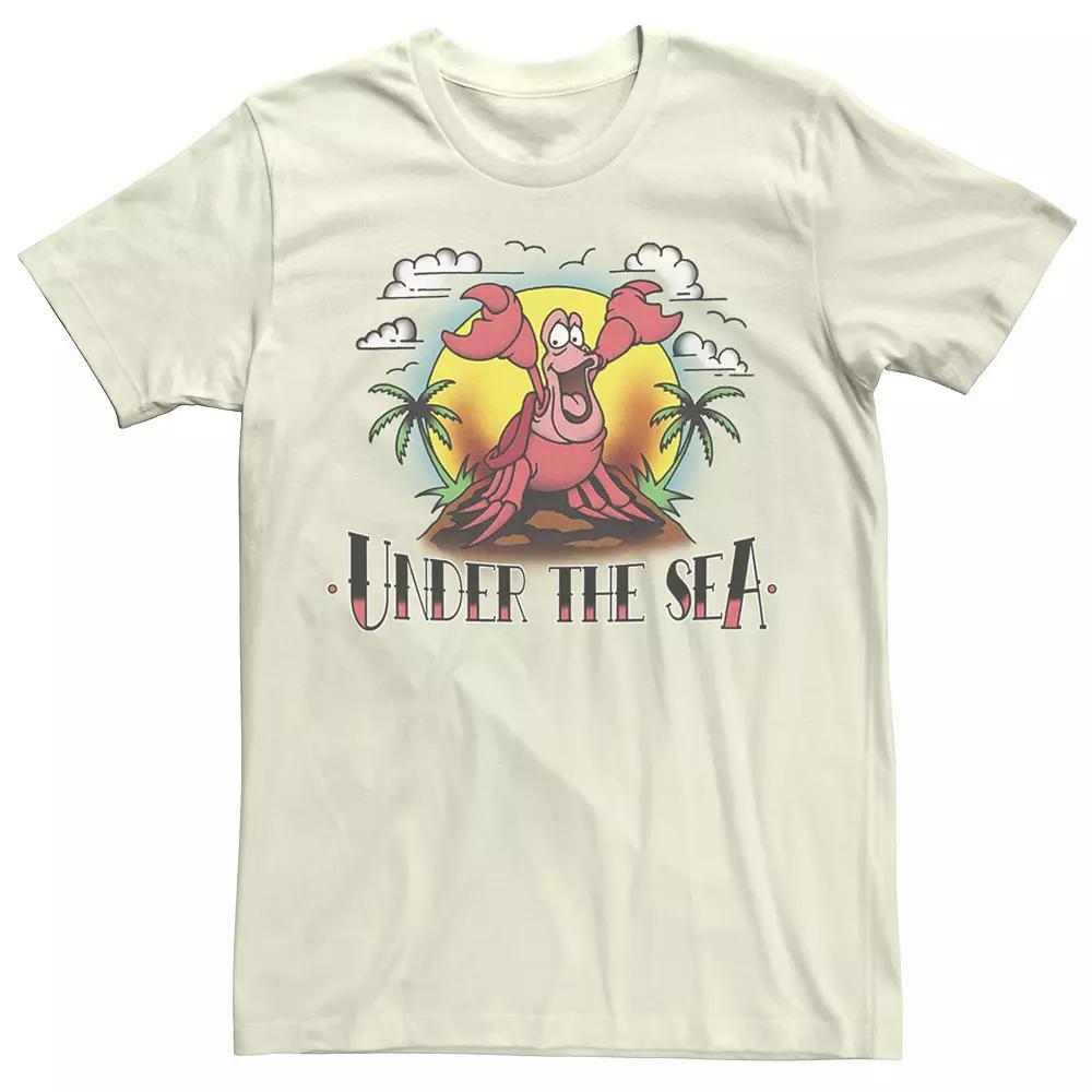 Disney's The Little Mermaid Sebastian Sailor Style Men's Tee, Size: 3XL, Natural Product Image
