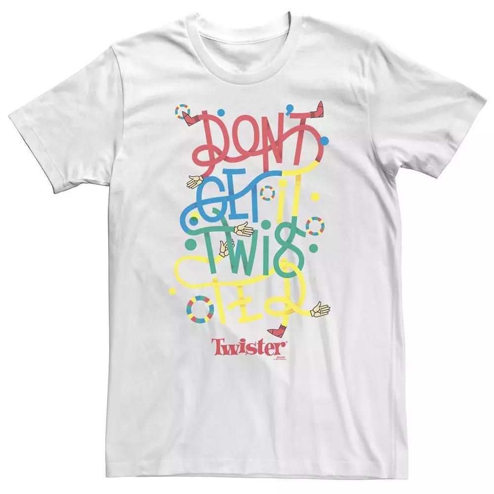 Big & Tall Twister Don't Get It Twisted Tee, Men's, Size: 4XLT, White Product Image