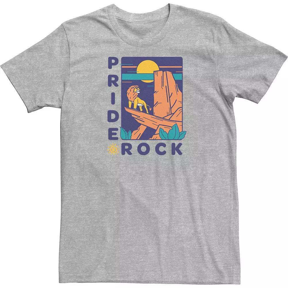 Disney's The Lion King Simba Pride Rock Simple Text Men's Tee, Size: 3XL, Athletic Grey Product Image