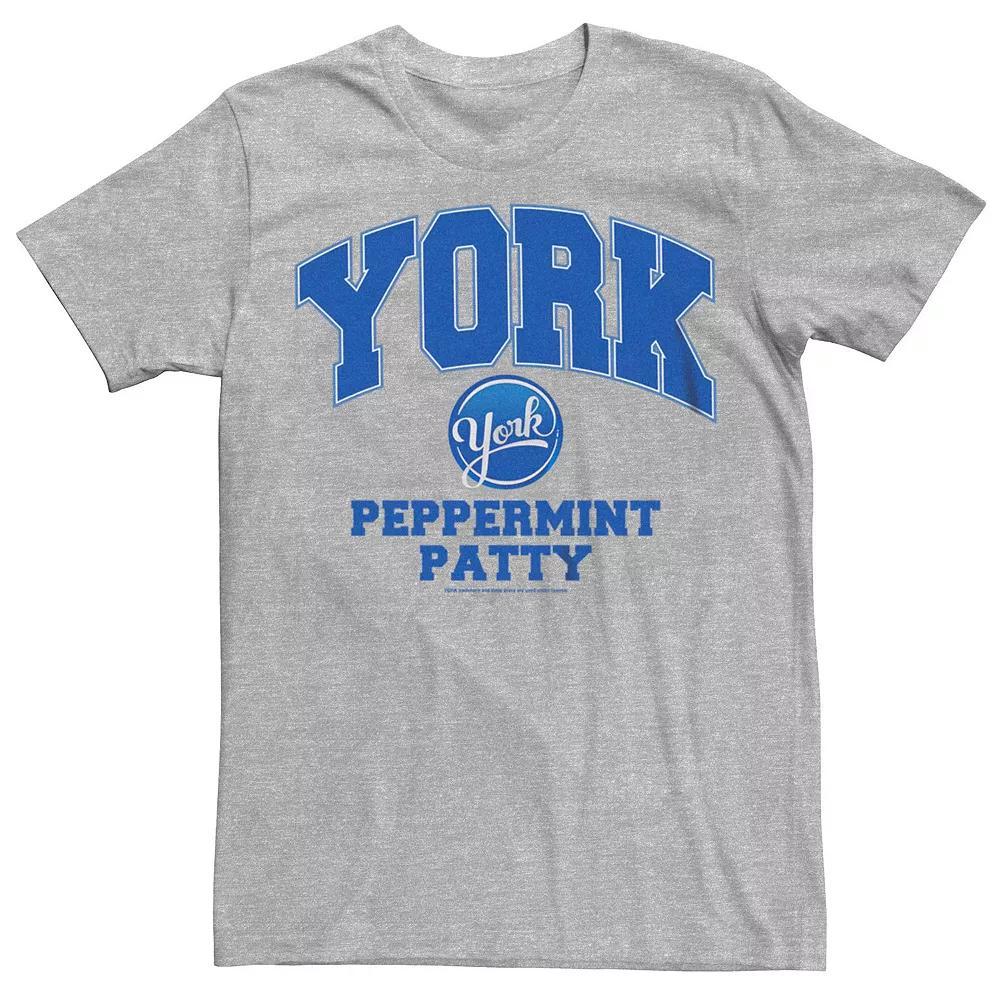 Men's York Peppermint Patty Logo Graphic Tee, Size: XXL, Athletic Grey Product Image