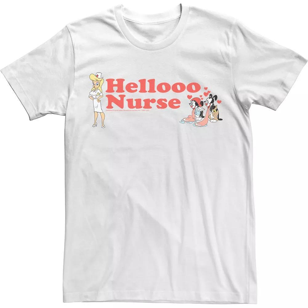 Men's Animaniacs Group Shot Hellooo Nurse Tee, Size: Medium, White Product Image