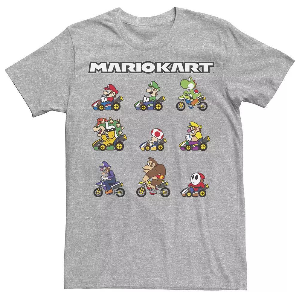 Men's Nintendo Mario Kart Ready Racers Graphic Tee, Size: Small, Athletic Grey Product Image