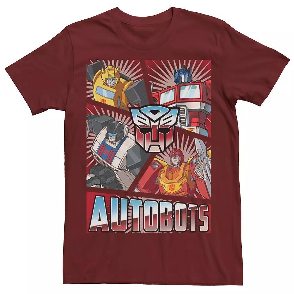 Men's Transformers Autobots Panels Tee, Size: XXL, Red Product Image
