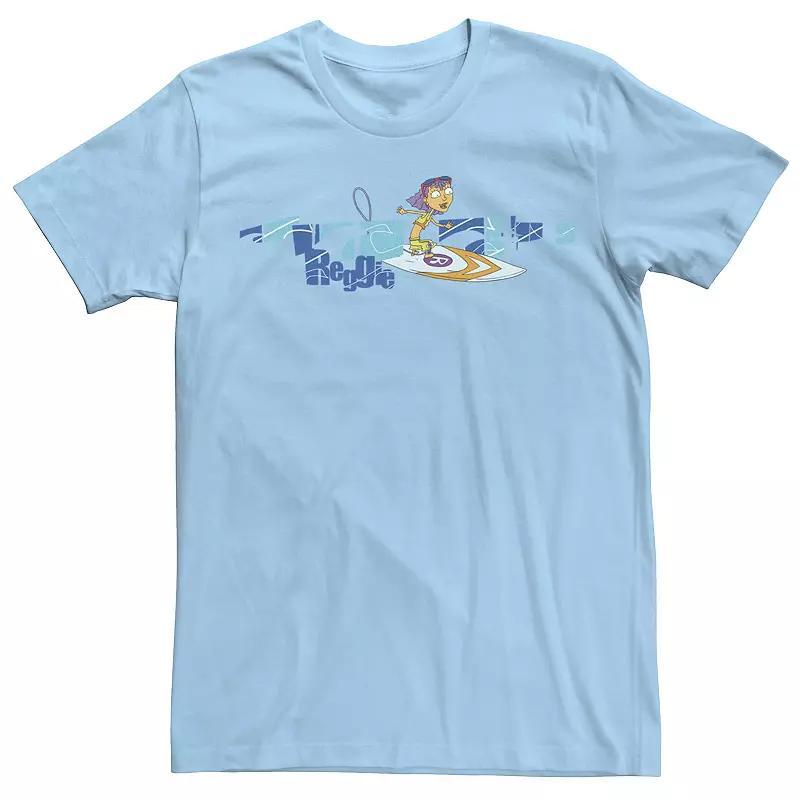 Men's Rocket Power Reggie Surf Retro Logo Tee, Size: XXL, Light Blue Product Image