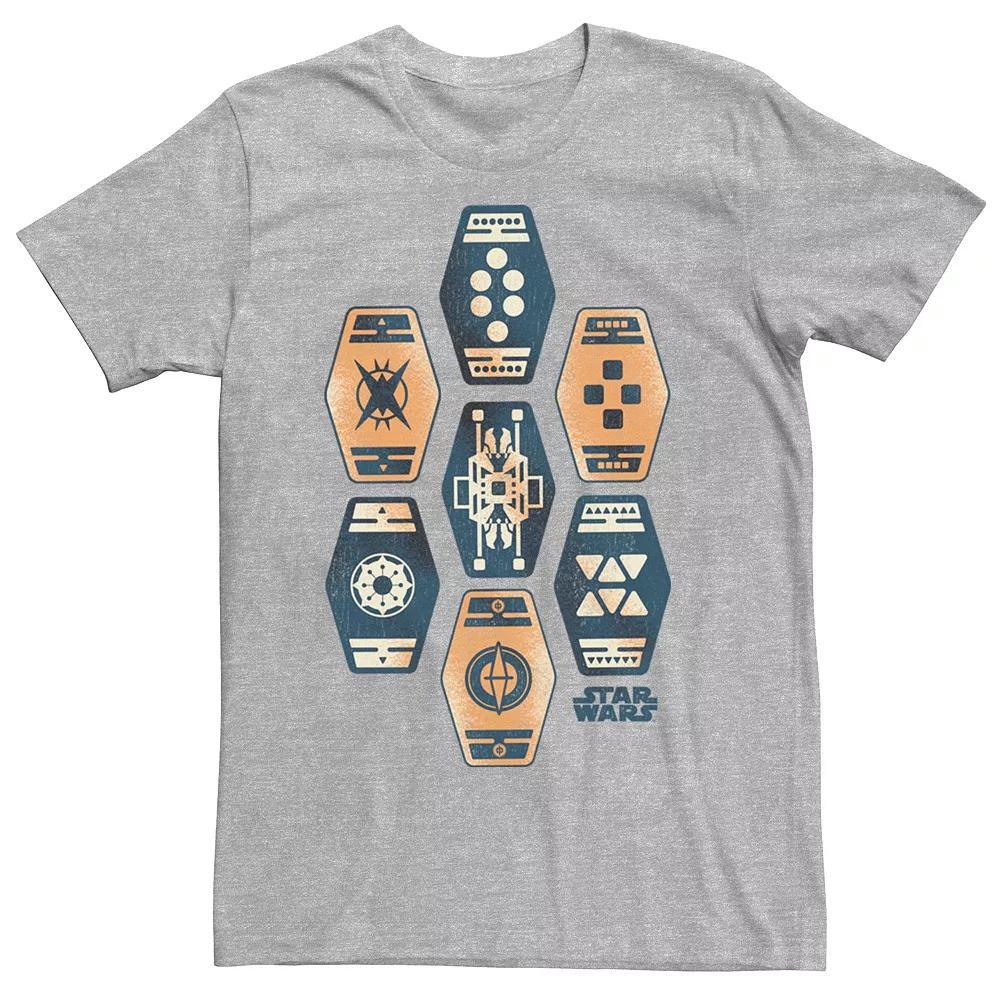 Men's Star Wars Han Solo Sabbacc Tee, Size: XL, Athletic Grey Product Image