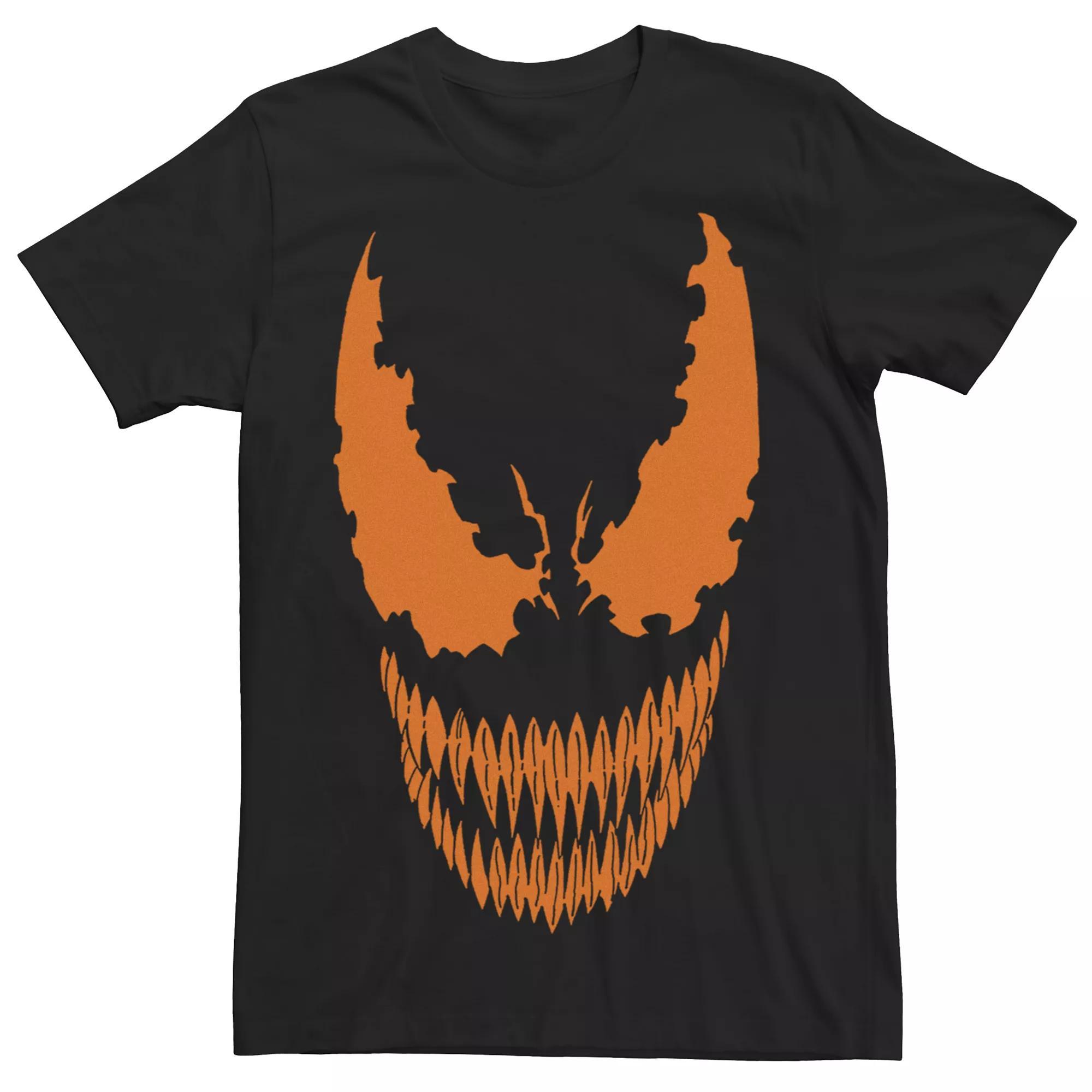 Men's Marvel Venom Pumpkin Face Graphic Tee, Size: XL, Black Product Image