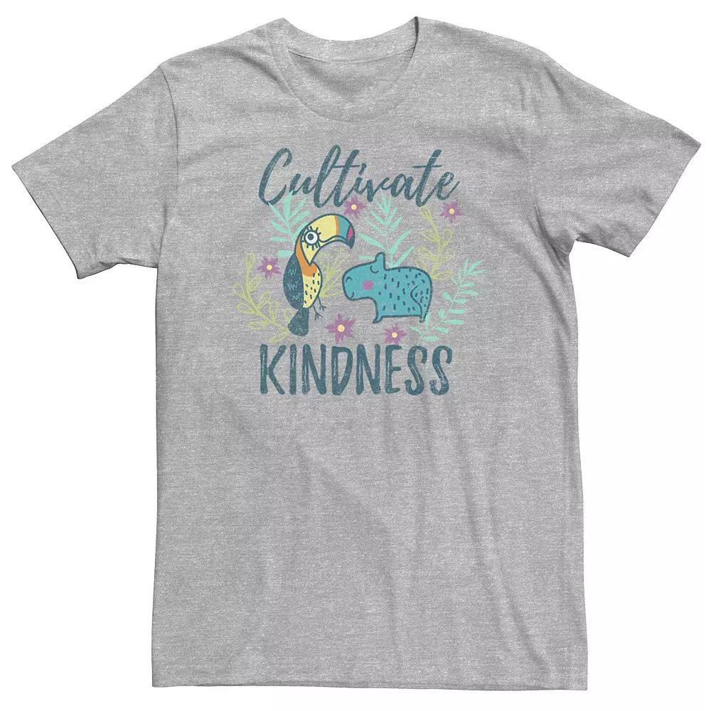 Big & Tall Disney Encanto Cultivate Kindness Distressed Animal Sketch Tee, Men's, Size: 3XL Tall, Athletic Grey Product Image