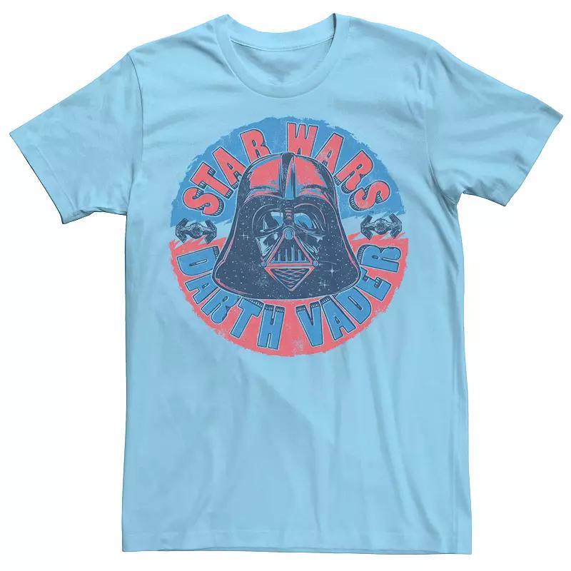 Men's Star Wars Darth Vader Circle Text Portrait Tee, Size: 3XL, Natural Product Image
