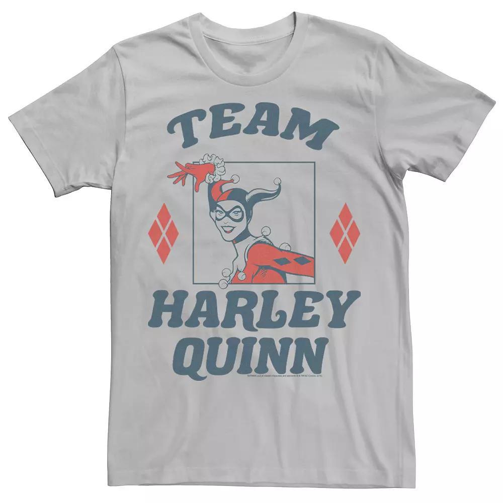 Men's Batman Team Harley Quinn Poster Tee, Size: Medium, Silver Product Image