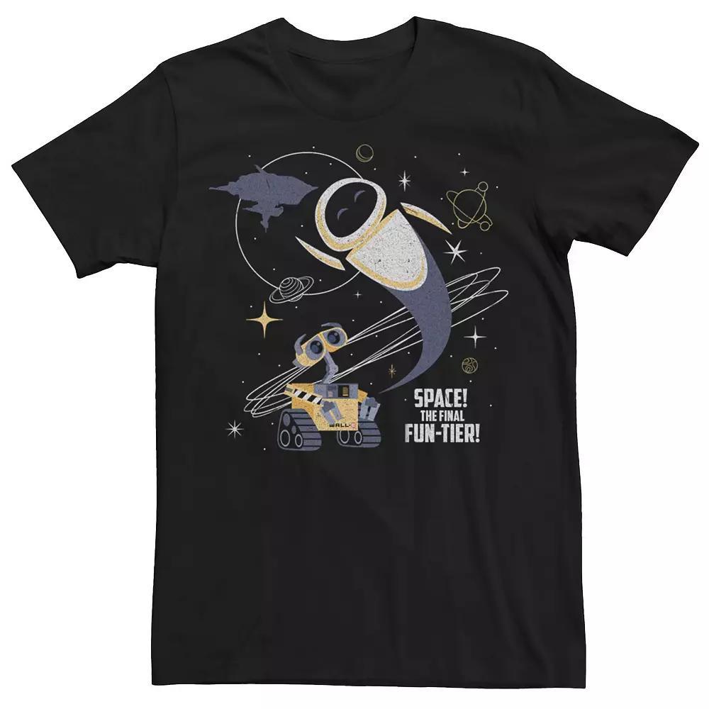 Disney / Pixar's WALL-E & Eve Men's Space The Final Fun-tier Tee, Size: XL, Black Product Image