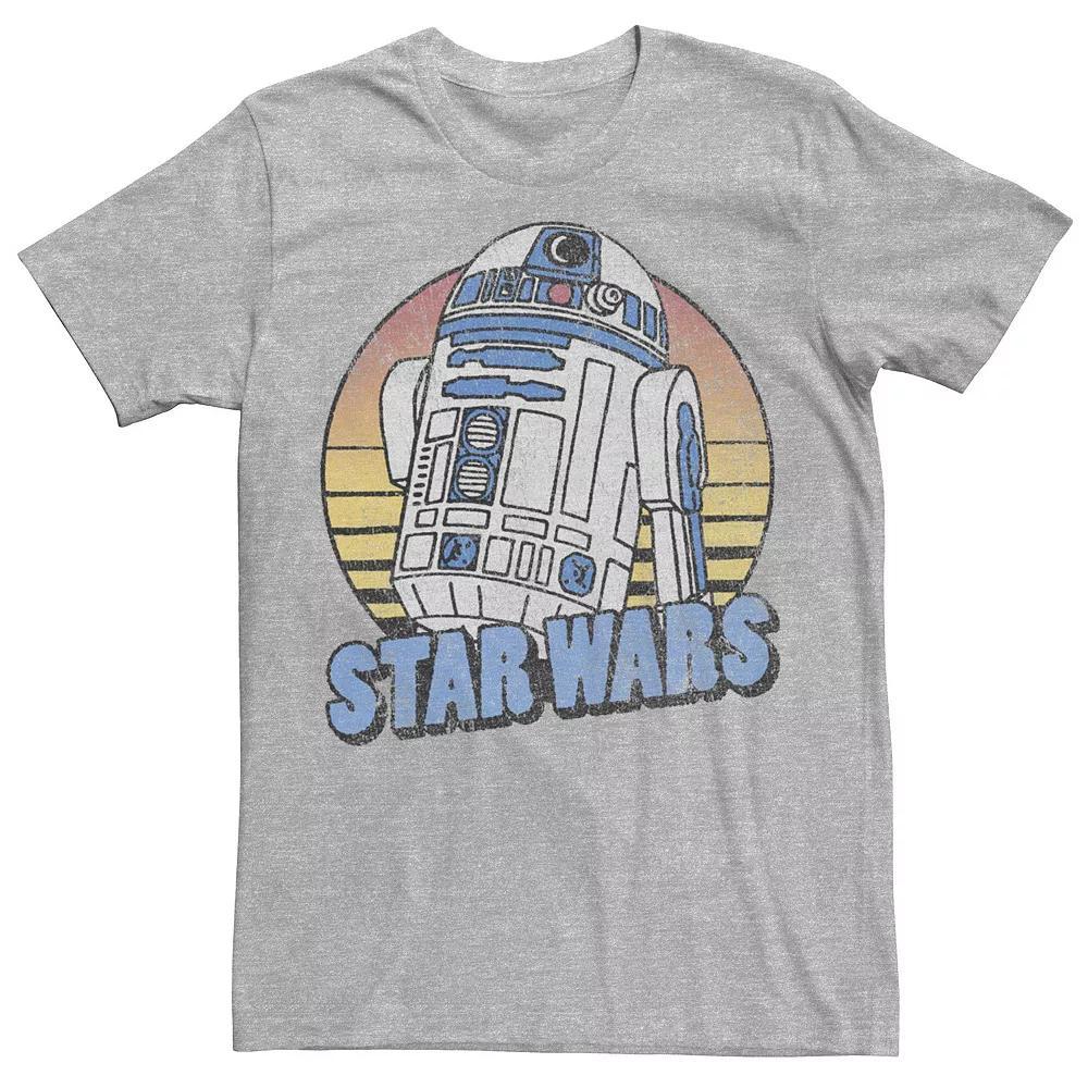 Men's Star Wars R2-D2 Retro Portrait Tee, Size: Small, Athletic Grey Product Image