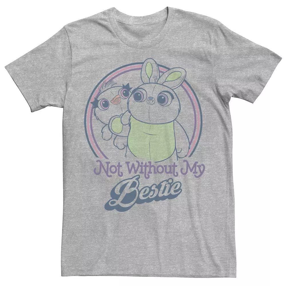 Disney / Pixars Toy Story 4 Ducky & Bunny Mens My Bestie Poster Tee Athletic Grey Product Image