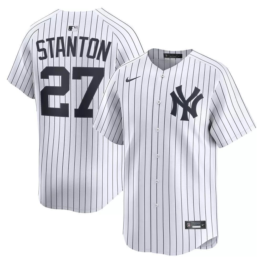 Men's Nike Giancarlo Stanton White New York Yankees Home Limited Player Jersey, Size: Small Product Image