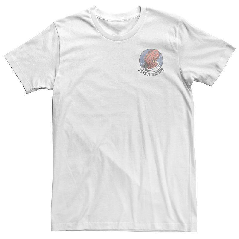Big & Tall Star Wars Admiral Ackbar Pocket Tee, Men's, Size: XL Tall, White Product Image