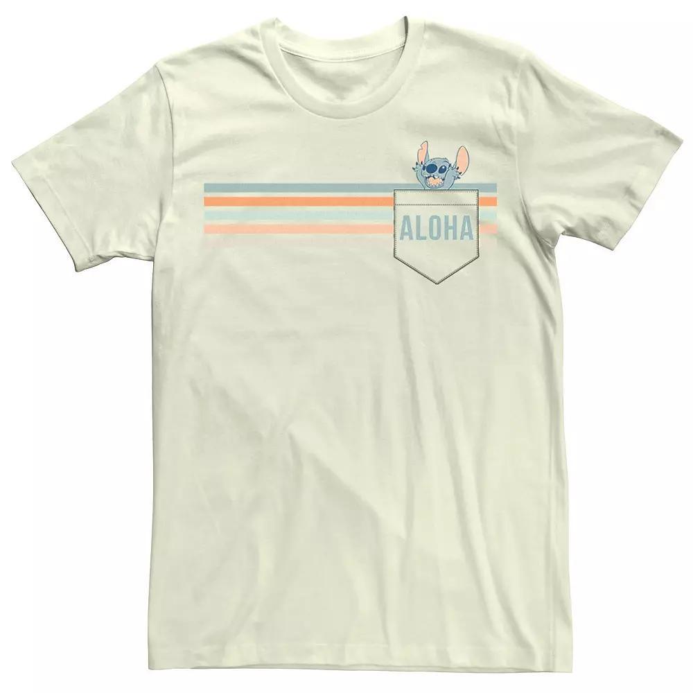 Disney's Lilo & Stitch Men's "Aloha" Tee, Size: Medium, White Product Image