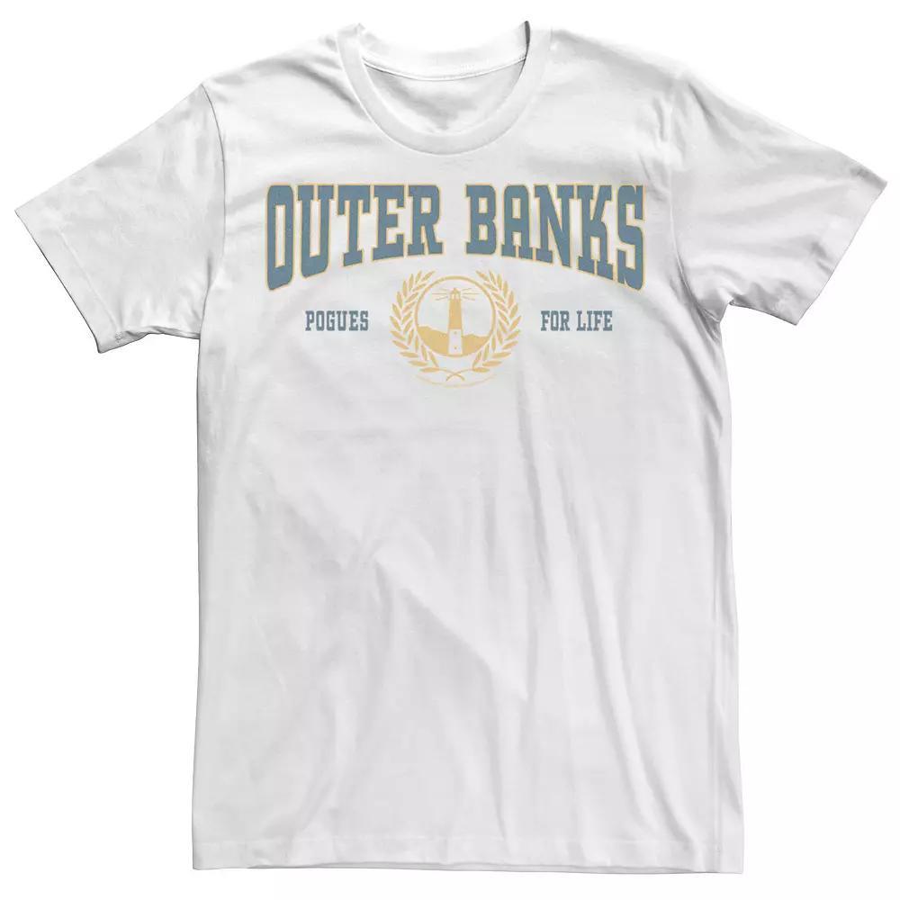 Men's Outer Banks Collegiate Style Crest Tee, Boy's, Size: Small, White Product Image