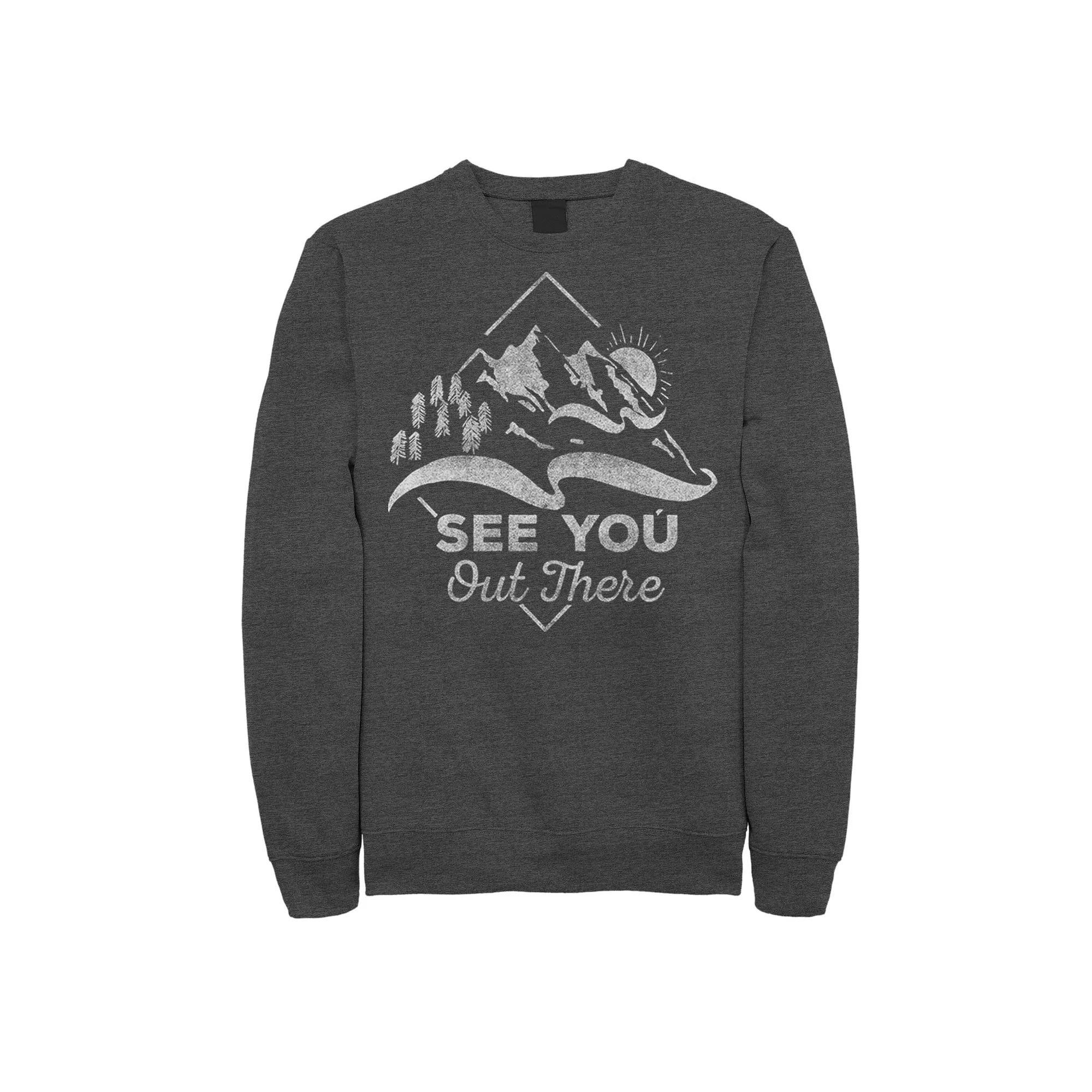 Men's Star Wars The Mandalorian Child Light C1 Graphic Fleece Sweatshirt, Size: Small, Black Product Image