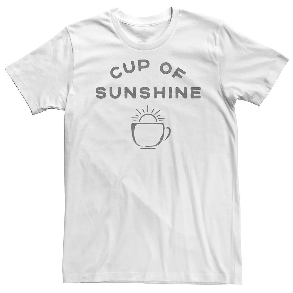 Big & Tall Coffee Sunshine Tee, Men's, Size: 4XL Tall, White Product Image