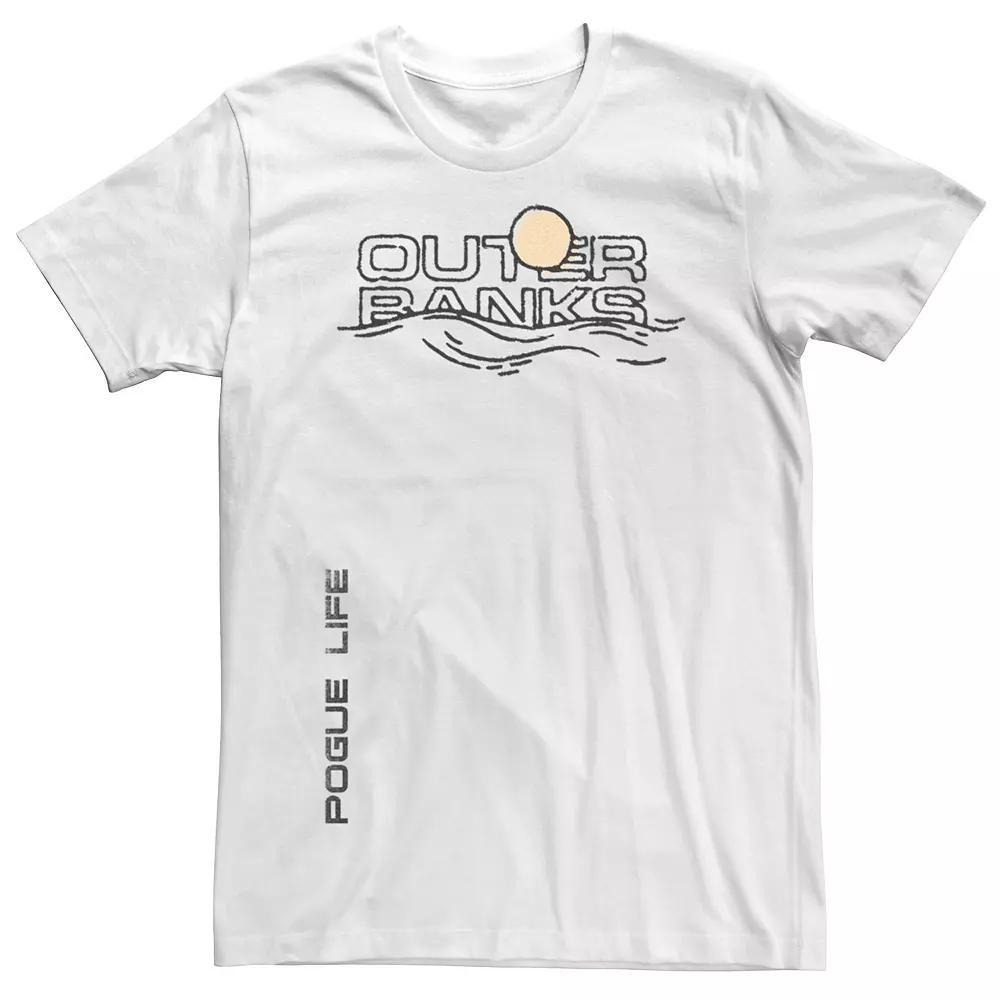 Men's Outer Banks Sea And Sun Logo Graphic Tee, Size: XL, White Product Image
