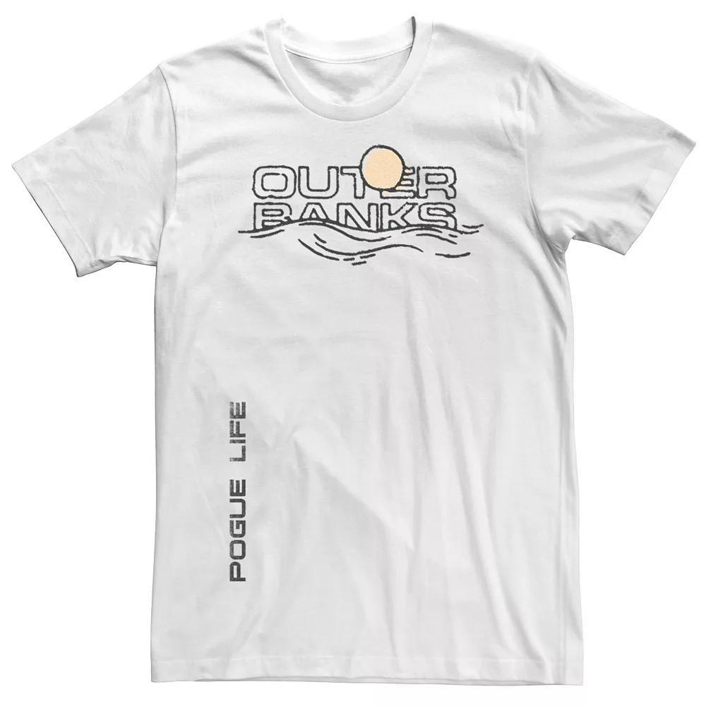 Men's Outer Banks Sea And Sun Logo Graphic Tee, Size: XL, White Product Image
