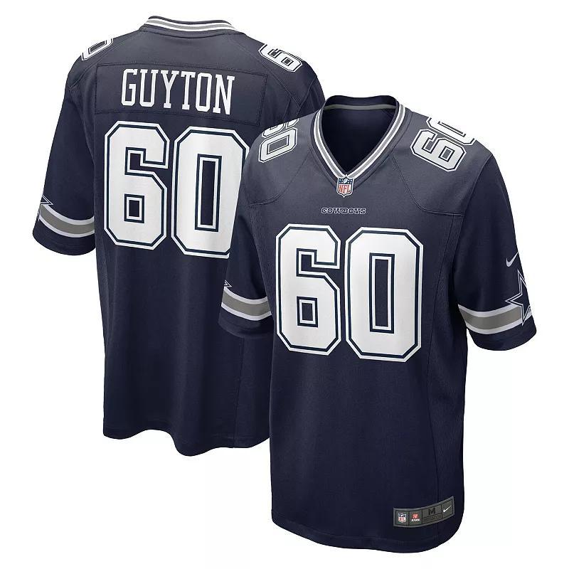 Men's Nike Tyler Guyton Navy Dallas Cowboys 2024 NFL Draft First Round Pick Player Game Jersey, Size: 3XL, Blue Product Image
