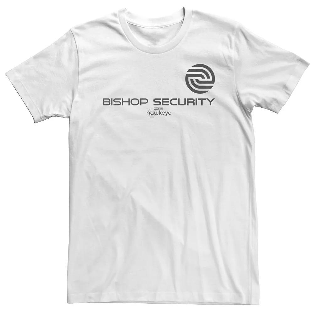Big & Tall Marvel Hawkeye Bishop Security Logo Tee, Men's, Size: 4XLT, White Product Image