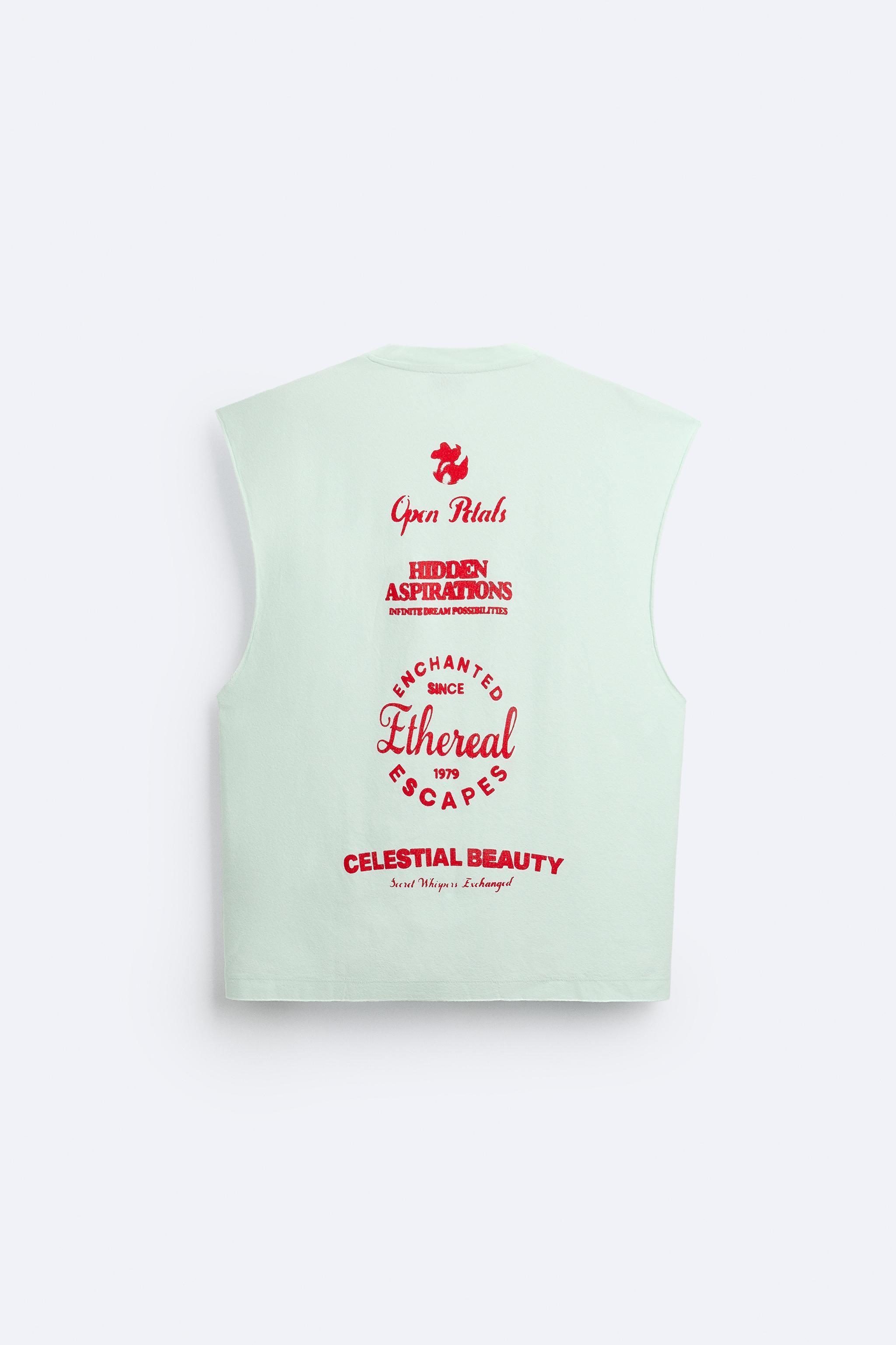 PRINTED TEXT JACQUARD T-SHIRT Product Image