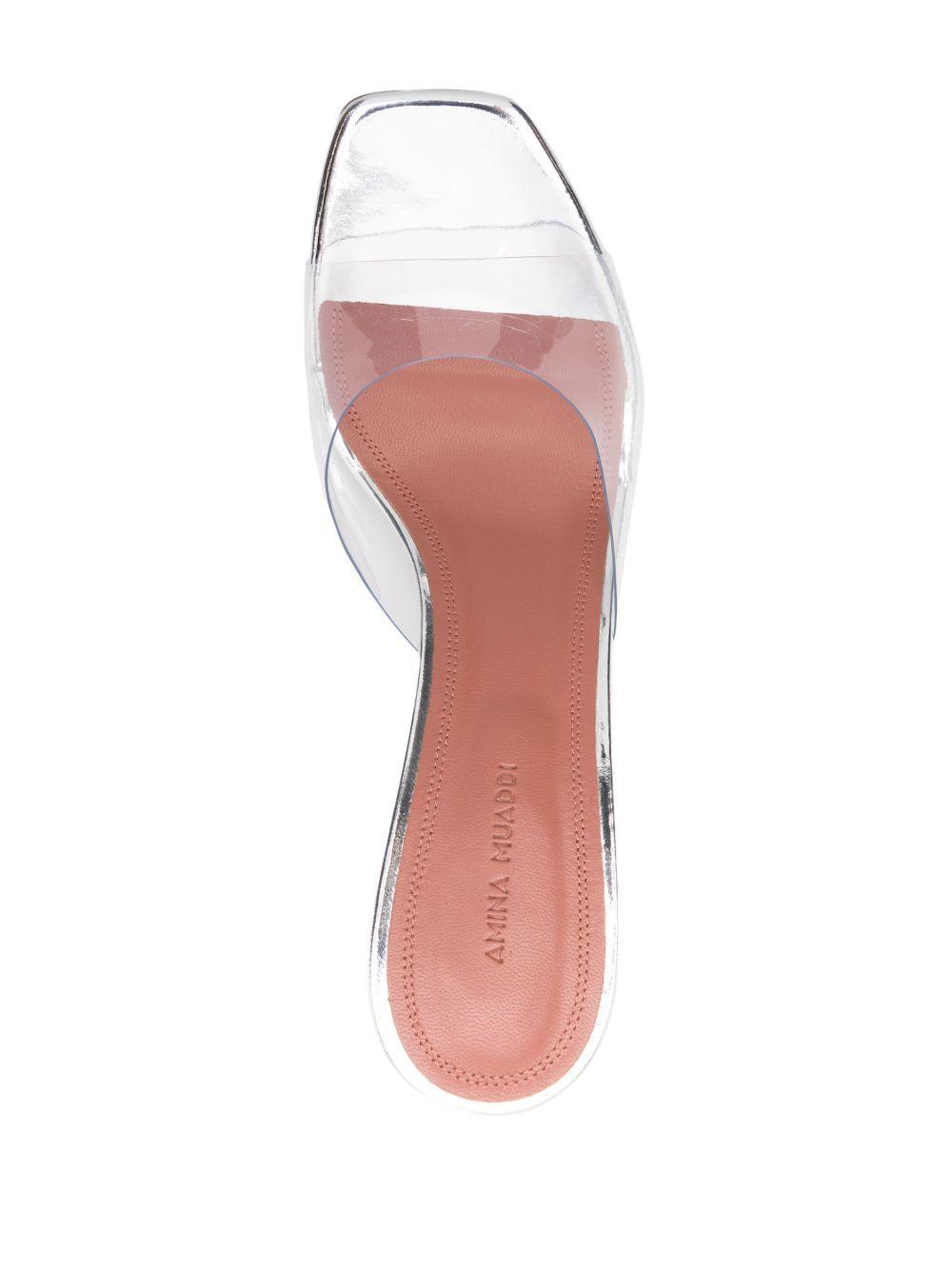 95mm Lupita Glass transparent mules Product Image