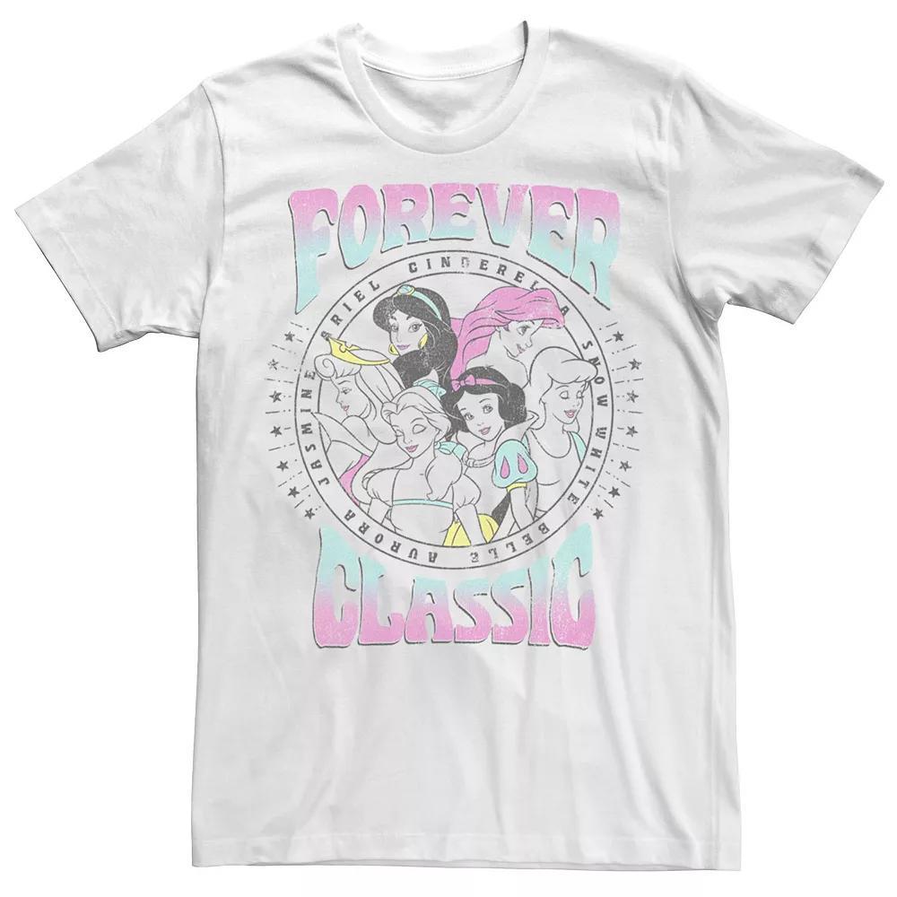 Men's Disney Princess Forever Classic Group Shot Tee, Size: XL, White Product Image