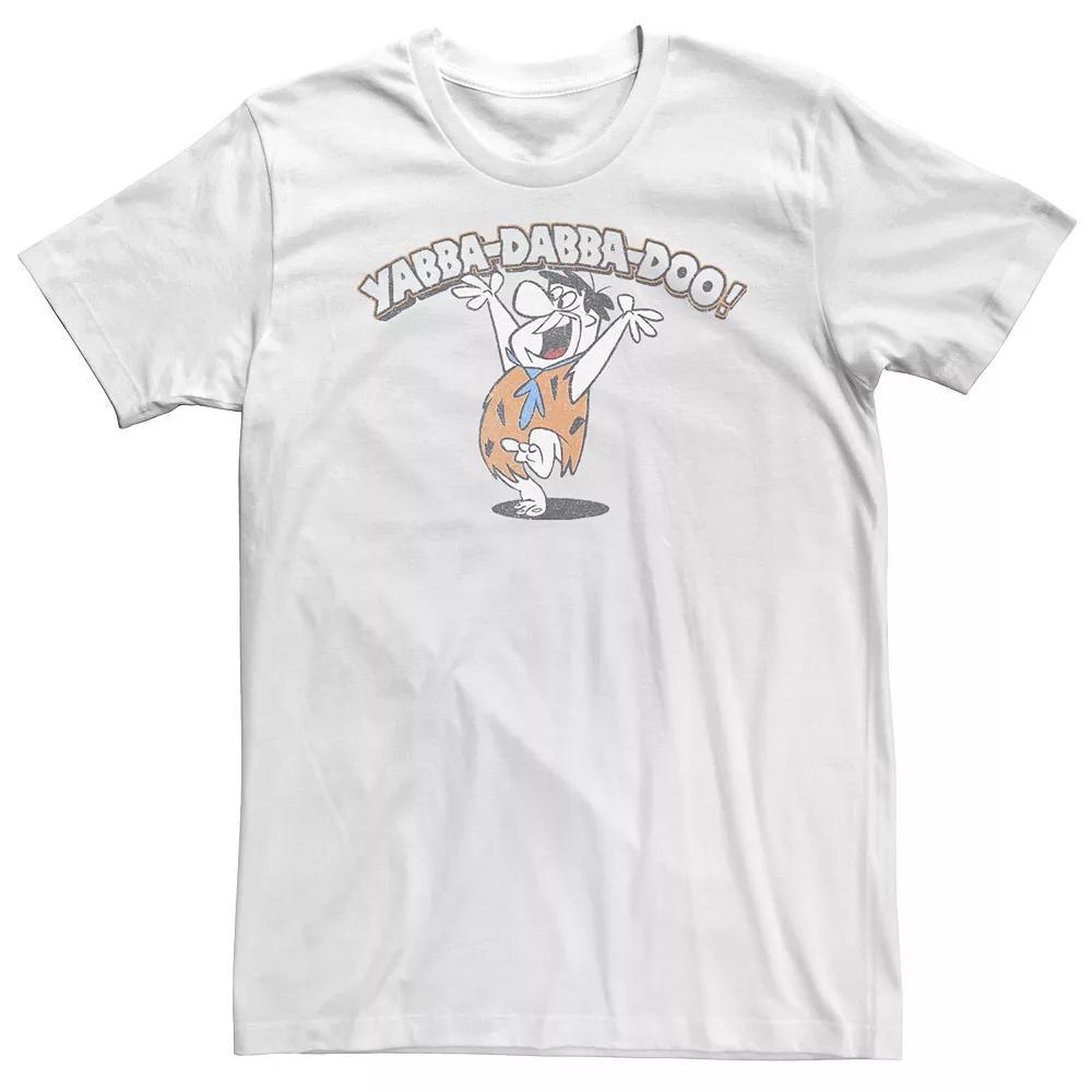 Big & Tall The Flintstones Yabba-Dabba-Doo! Tee, Men's, Size: 5XL, White Product Image