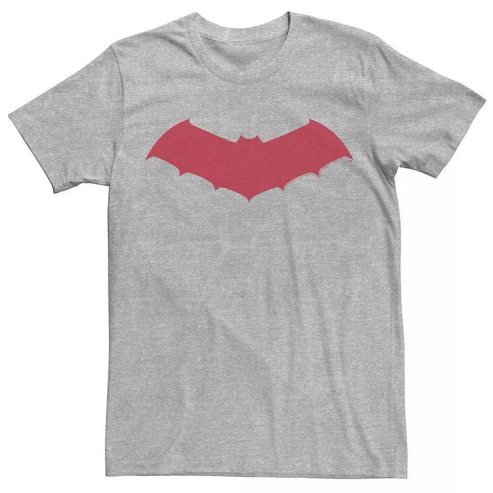 Men's DC Comics Batman Red Chest Logo Tee, Size: Large, Silver Product Image