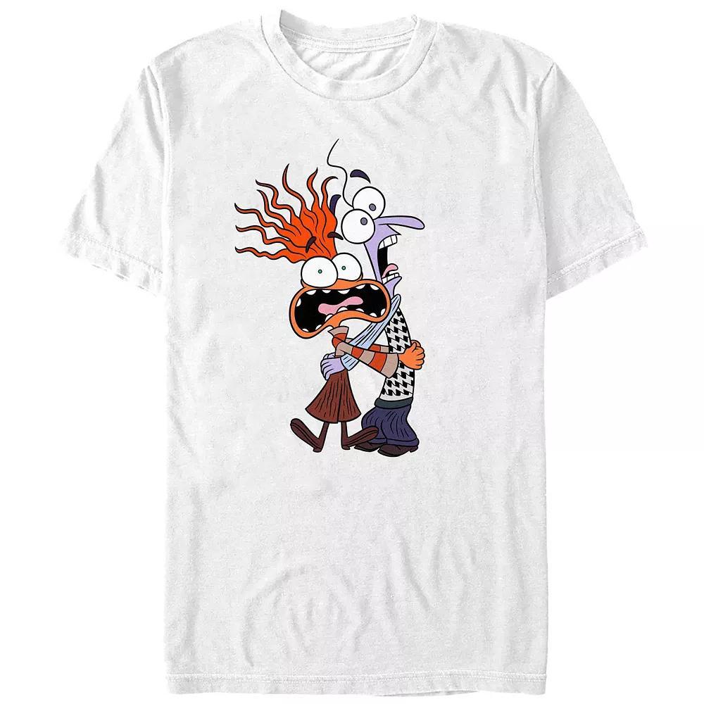 Disney's Inside Out 2 Anxiety Fear Scream Men's Graphic Tee, Size: Large, Athletic Grey Product Image