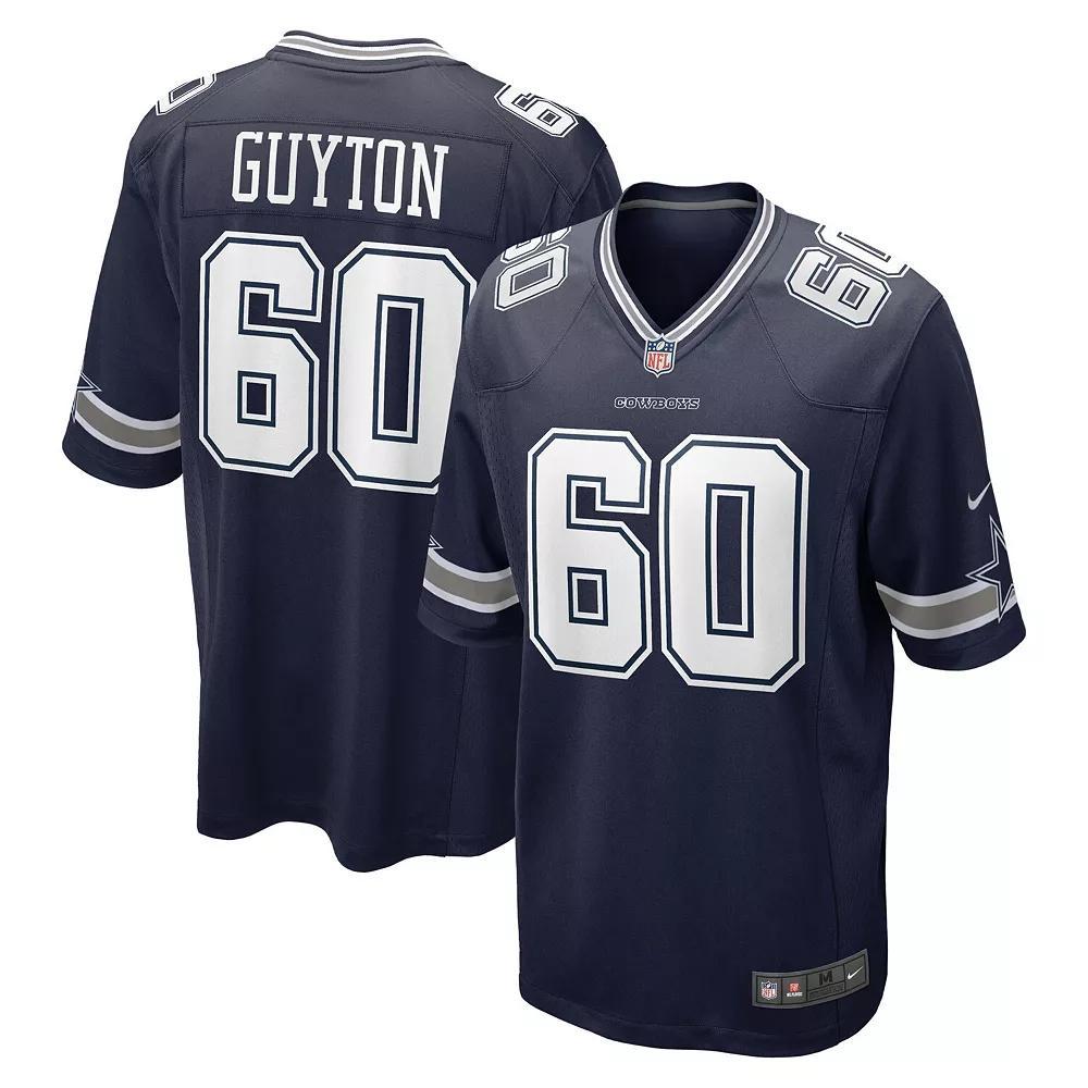 Men's Nike Tyler Guyton Navy Dallas Cowboys 2024 NFL Draft First Round Pick Player Game Jersey, Size: 3XL, Blue Product Image