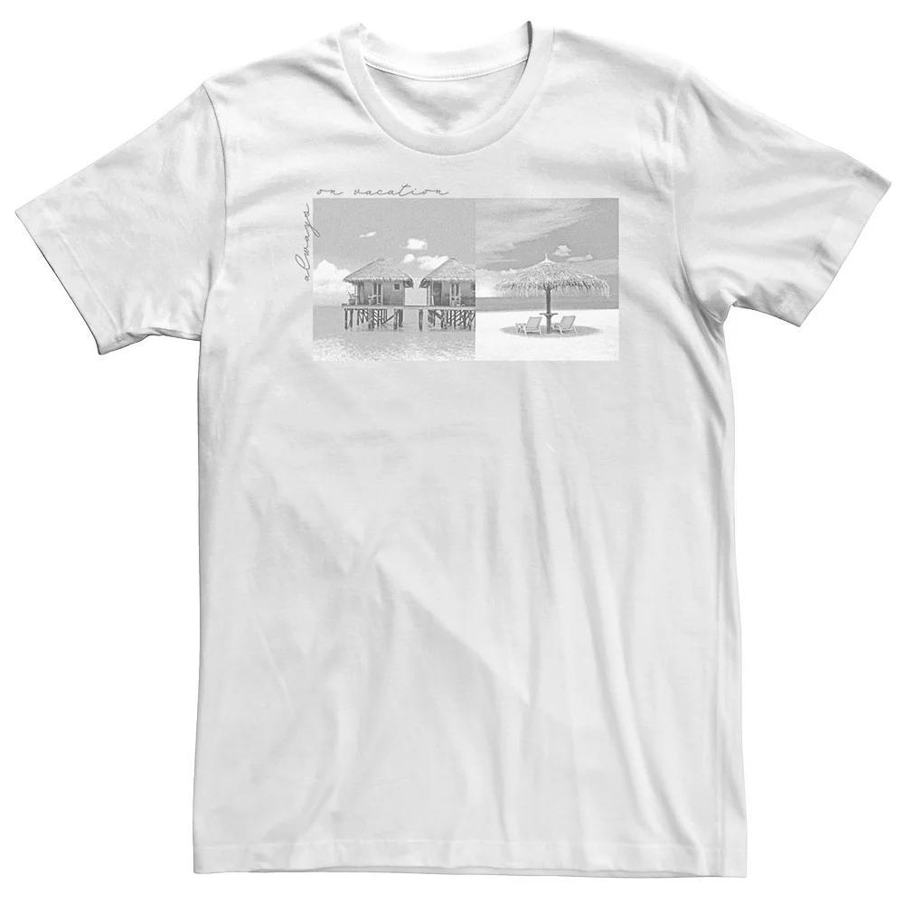 Big & Tall Always On Vacation Photo Real Tee, Mens Product Image