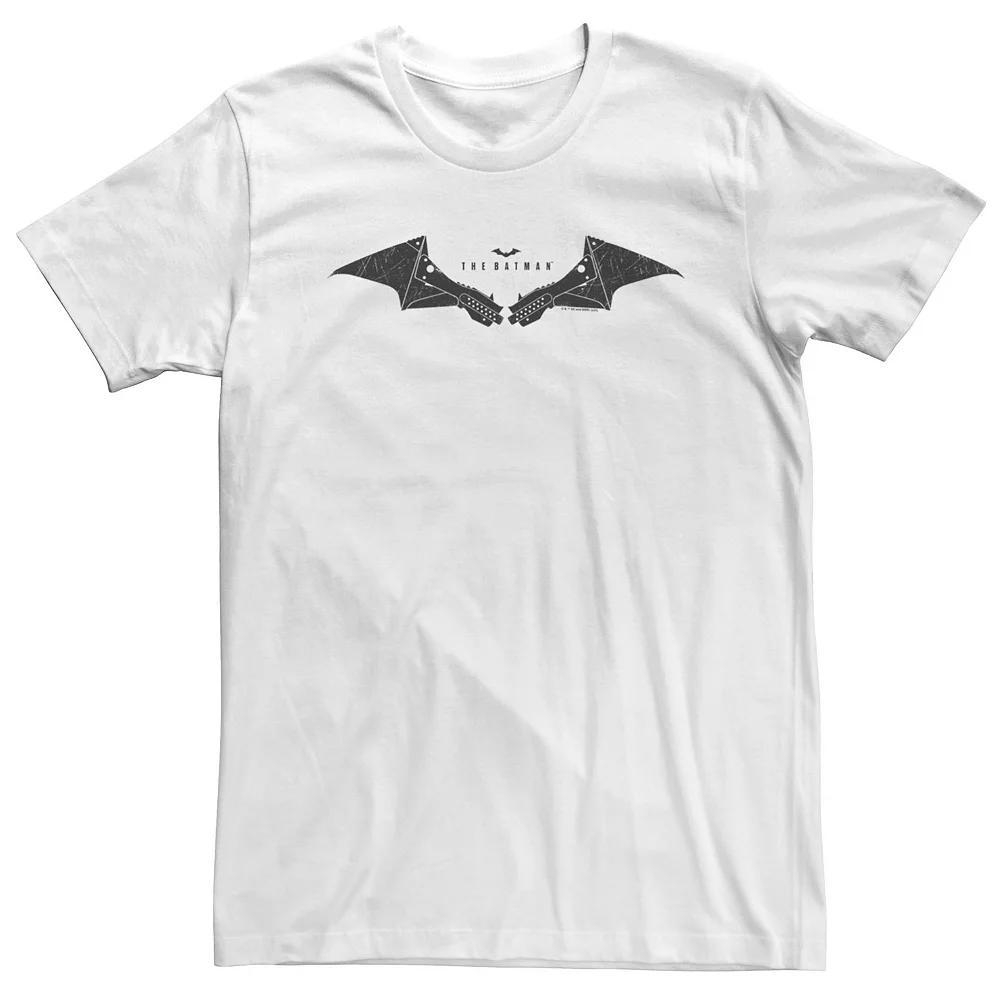 Big & Tall DC Comic Batman Bat Symbol Logo Tee, Men's, Size: 4XL Tall, White Product Image