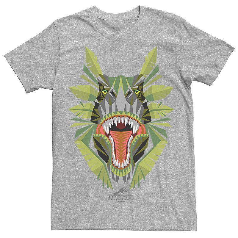 Mens Jurassic World Graphic Dino Tee Athletic Grey Product Image