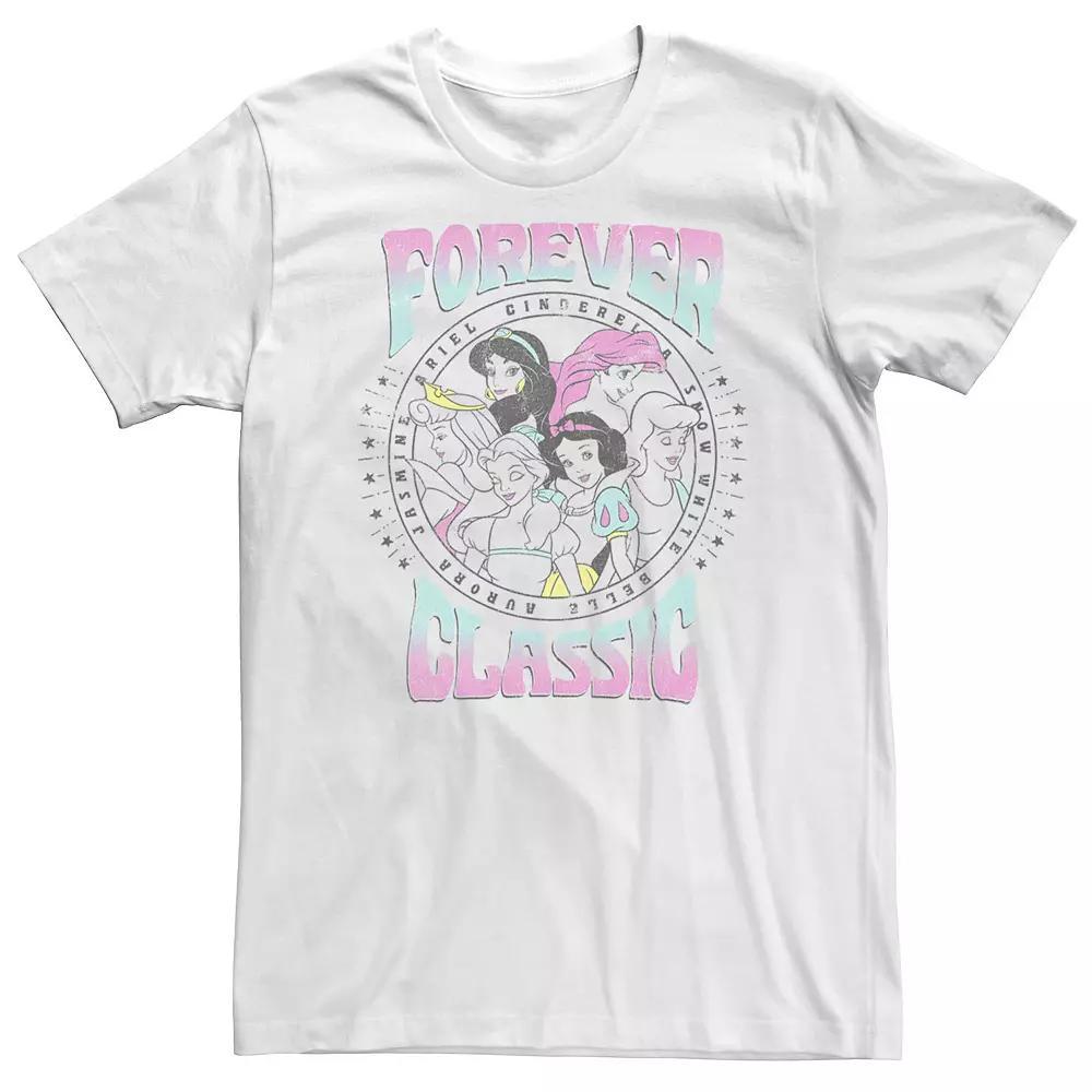 Big & Tall Disney Princess Forever Classic Group Shot Tee, Men's, Size: XXL Tall, White Product Image