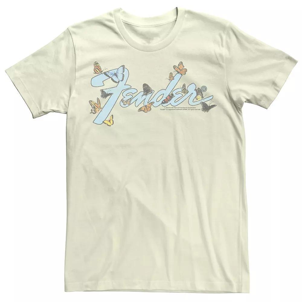 Men's Fender Butterfly Logo Tee, Size: Medium, Natural Product Image