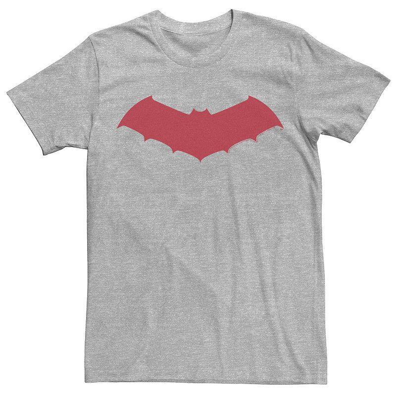 Men's DC Comics Batman Red Chest Logo Tee, Size: Large, Silver Product Image