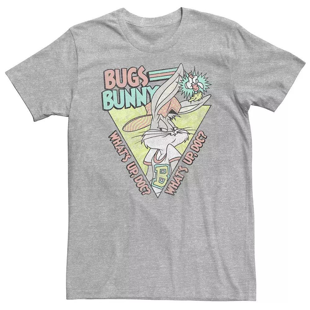 Big & Tall Looney Tunes Bugs Bunny Retro Portrait Tee, Men's, Size: 3XL Tall, Athletic Grey Product Image