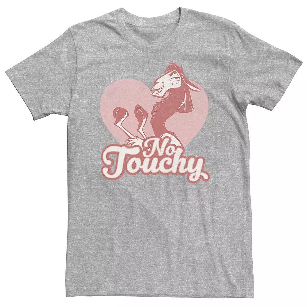Big & Tall Disney The Emperor's New Groove Kuzco No Touchy Tee, Men's, Size: XXL Tall, Athletic Grey Product Image