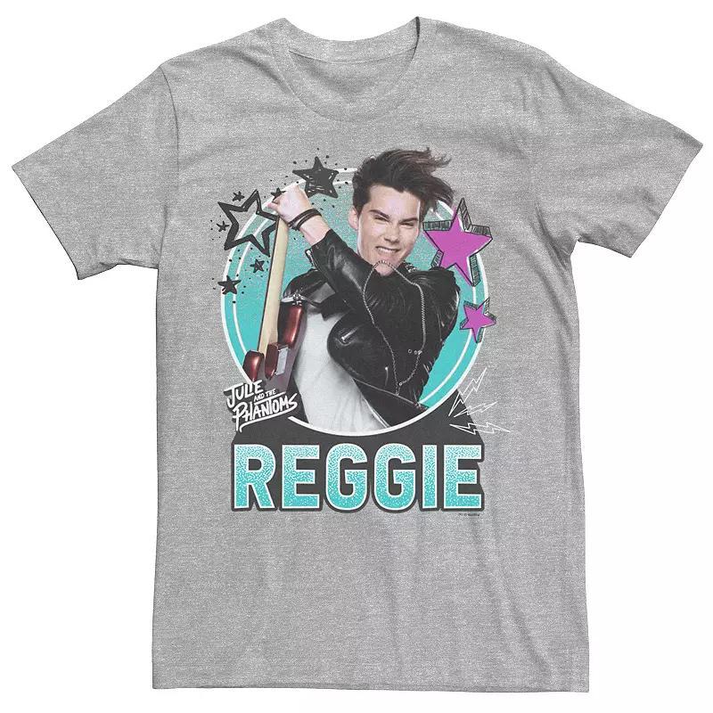 Men's Netflix Julie And The Phantoms Reggie Circle Portrait Tee, Size: XL, Athletic Grey Product Image